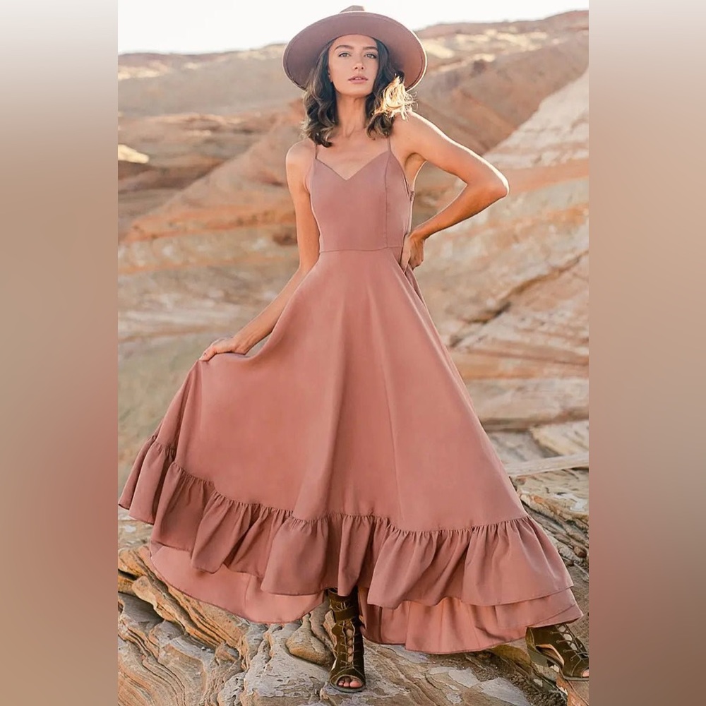 Joyfolie Sydni Dress in Rose Taupe - Mom